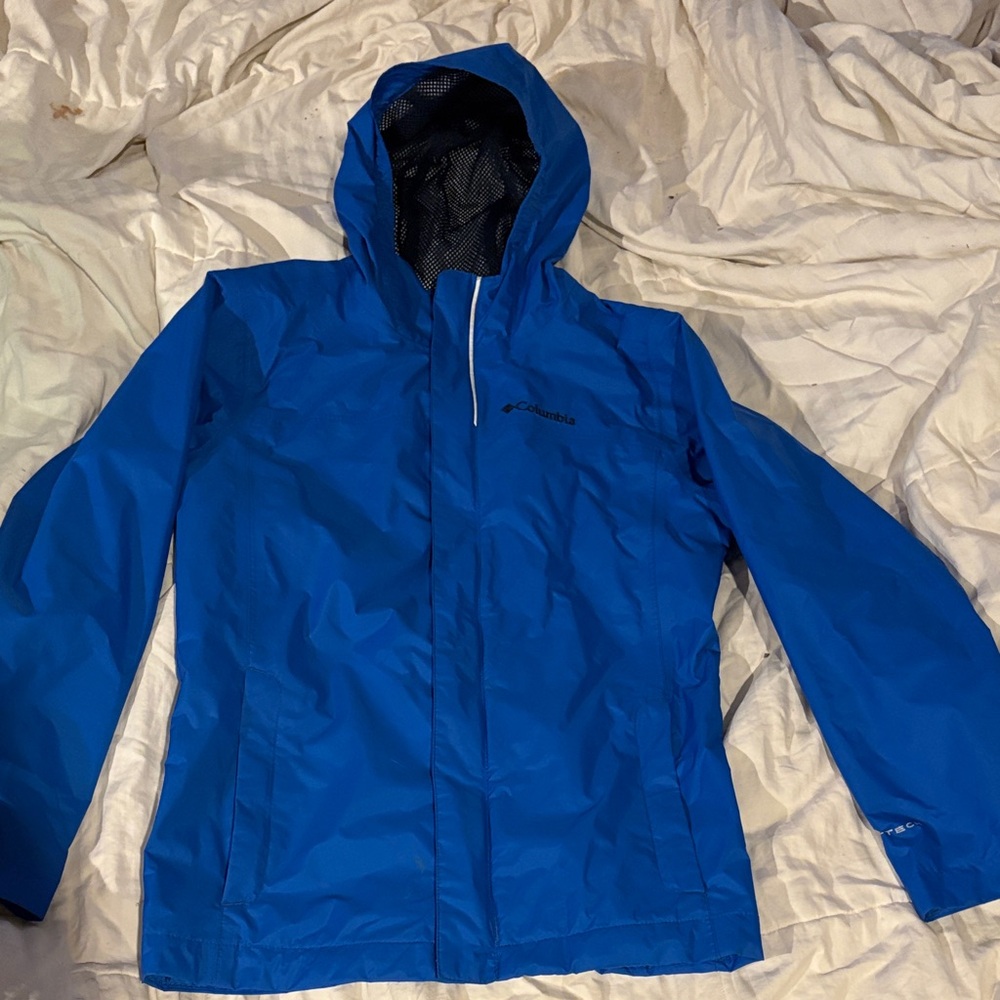 Columbia Vibrant Blue Youth Rain Jacket